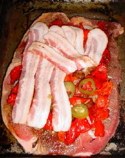 Stuffed round steak