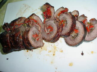 Stuffed round steak